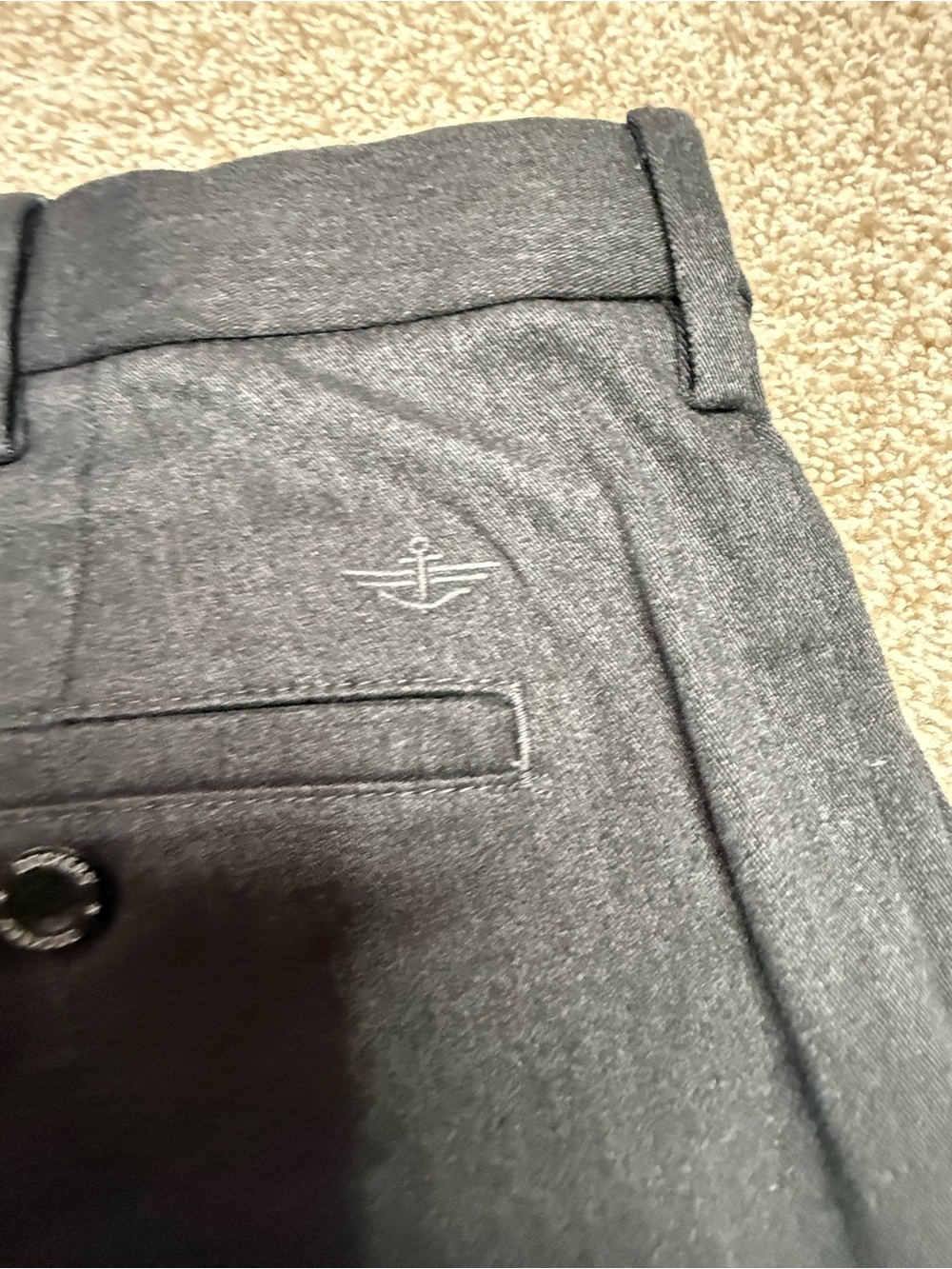 Dockers Men's Black Dress Pants with Cuffed Hem - Picture 9 of 9